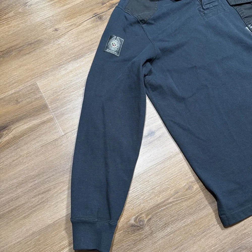 Polo Ralph Lauren Men's LARGE Bleecker Cup Navy Long Sleeve‎ Rugby Special Issue